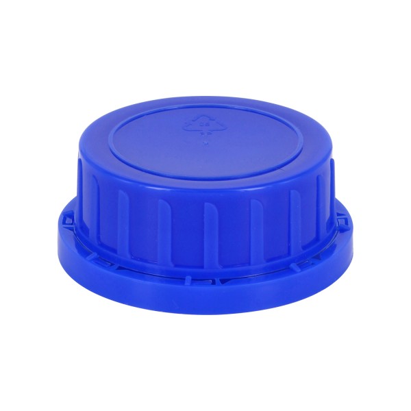 Schroefsluiting VR DIN 54 blauw met EPE-tussenlaag, passend op flessen met wijde hals 500ml en 1000ml (Art