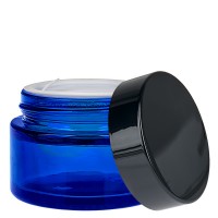 Glazen potje 30ml blauw met inzetdeksel UNiTWIST Glazen potje 30ml blauw met inzetdeksel UNiTWIST