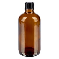 Flacon pharma. ambre 100 ml bouch. à vis noir Flacon pharma. ambre 100 ml bouch. à vis noir
