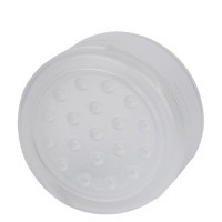 Strooi-schroefsluiting van PC transparant, 19-gaats strooier fijn, 41 mm, standaard Strooi-schroefsluiting van PC transparant, 19-gaats strooier fijn, 41 mm, standaard