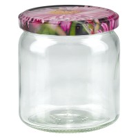408ml Rond Glas + BasicSeal Deksel Bloesem Decor UNiTWiST 408ml Rond Glas + BasicSeal Deksel Bloesem Decor UNiTWiST