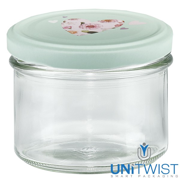 225 ml omslagglas + BasicSeal-deksel hart mint UNiTWIST®