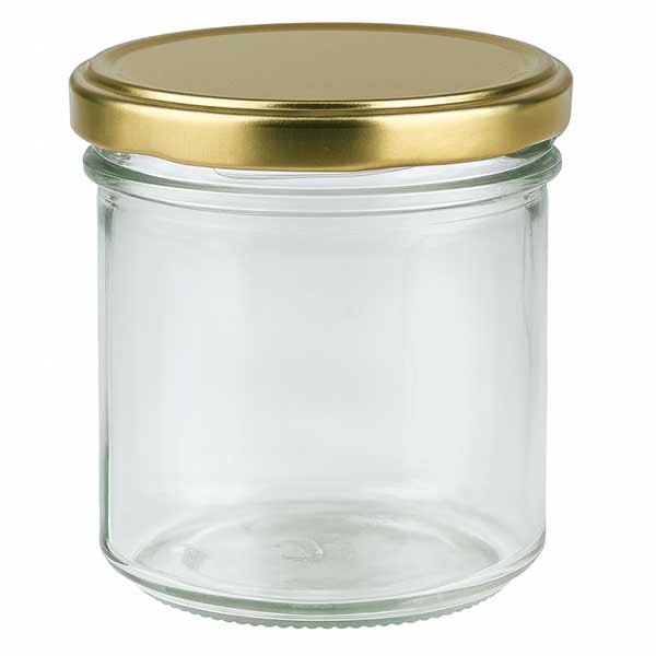 167 ml trommelglas met BasicSeal deksel goud UNiTWIST