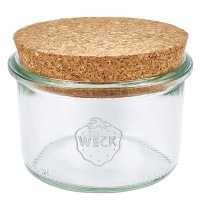 Pot de 200ml WECK RR80 avec bouchon nature Pot de 200ml WECK RR80 avec bouchon nature