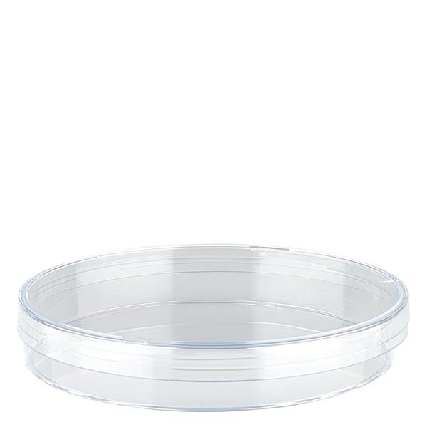 Petrischaal van polystyreen ongedeeld 94x16mm met noppen