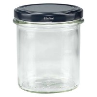 Verre renversé de 350 ml avec couvercle BioSeal noir UNiTWIST Verre renversé de 350 ml avec couvercle BioSeal noir UNiTWIST