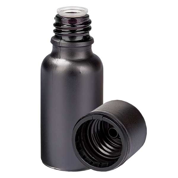 20 ml fles 3 mm, schroefsluiting met garantiesluiting (OV), BlackLine UT18/5 UNiTWIST