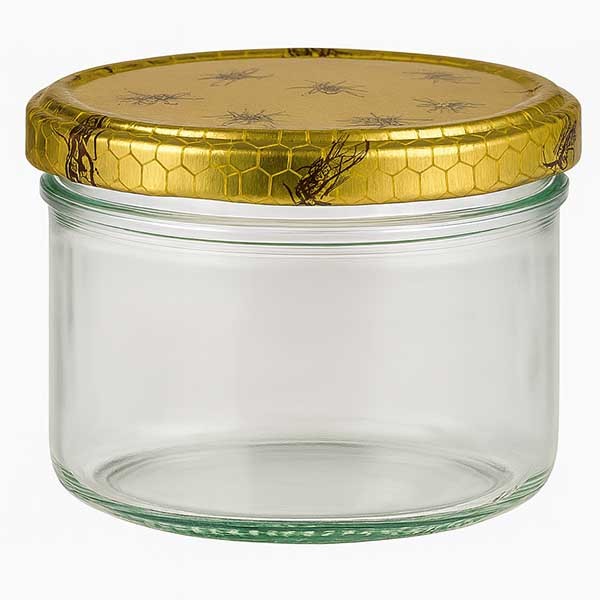 230ml Cilinderpot + BasicSeal deksel Honingraat