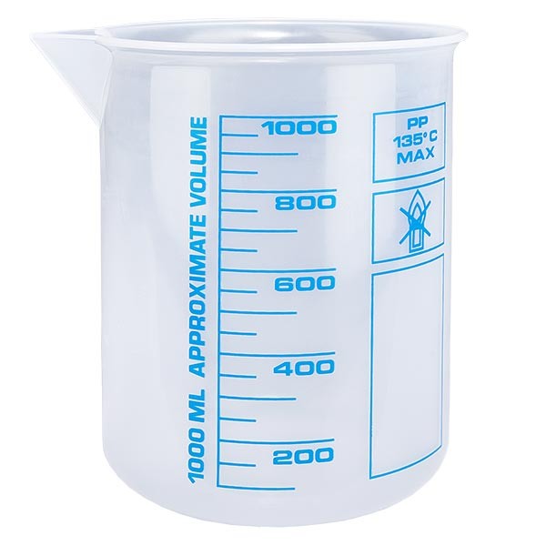 Verre mesureur en PP 1000 ml