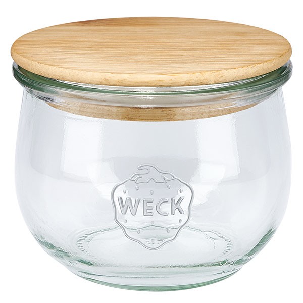 WECK-tulpglas 580ml met hout deksel
