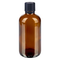 Fl. pharm. ambre 100 ml bouch. compte-g. prem. 1 mm séc. enf. avert. aveugles inviolable Fl. pharm. ambre 100 ml bouch. compte-g. prem. 1 mm séc. enf. avert. aveugles inviolable