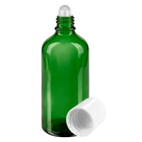 Glas deostick fles groen 100ml, lege deo roller (Roll On) Glas deostick fles groen 100ml, lege deo roller (Roll On)