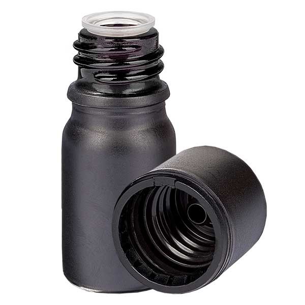 5 ml fles 6 mm, schroefsluiting met garantiesluiting (OV), BlackLine UT18/5 UNiTWIST