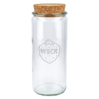 Pot cylindrique 1040ml WECK RR60 avec bouchon nature Pot cylindrique 1040ml WECK RR60 avec bouchon nature
