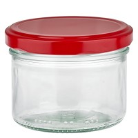 230ml cilindrisch glas + BasicSeal deksel rood UNiTWIST 230ml cilindrisch glas + BasicSeal deksel rood UNiTWIST