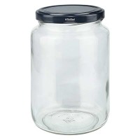 UNiTWIST Runda 795 ml avec couvercle Twist-Off noir TO82 UNiTWIST Runda 795 ml avec couvercle Twist-Off noir TO82