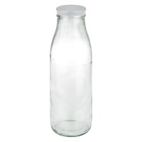 Bouteille de lait 500ml + couvercle BasicSeal blanc UN... Bouteille de lait 500ml + couvercle BasicSeal blanc UN...