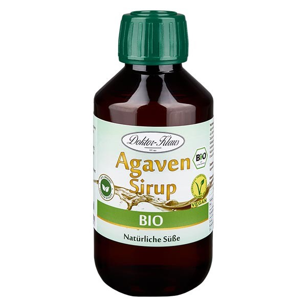 Sirop d&#039;agave bio 200 ml en bouteille PET ambrée