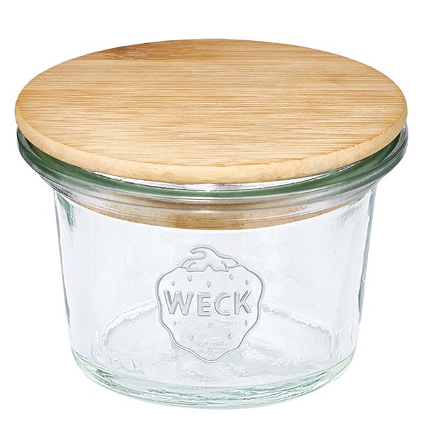 WECK-mini stortglas 35ml met hout deksel