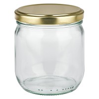 Twist-Off glazen potten lossen onderdelen 425ml ronderand glas Twist-Off glazen potten lossen onderdelen 425ml ronderand glas