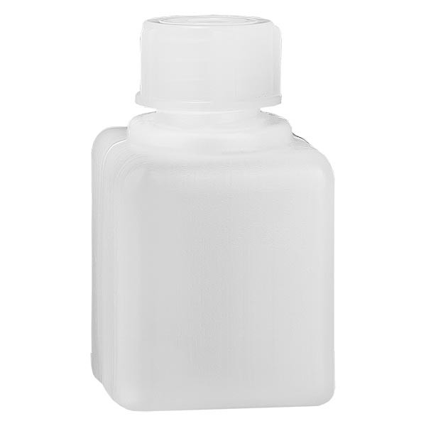 Flacon à produits chimiques 20 ml à col étroit, PEHD couleur naturelle, avec bouchon GL 18