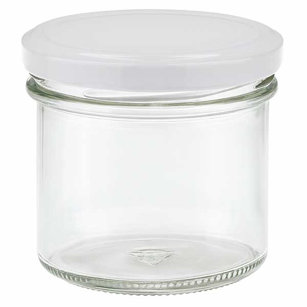 Pot de 125ml avec couvercle BasicSeal blanc UNiTWiST