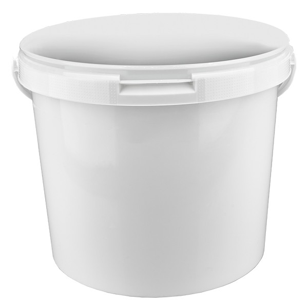 Seau 5.6L en plastique blanc PP sans couvercle