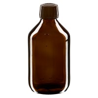 250ml Euro-medicijnfles bruin met bruine schroefsluiting VR 250ml Euro-medicijnfles bruin met bruine schroefsluiting VR