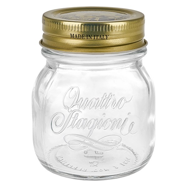 150ml rond glas &quot;Quattro Stagioni&quot; met deksel