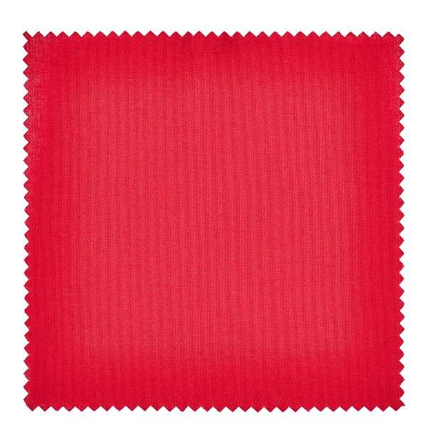 1 x stoffen lapje 150x150mm rood voor deksel diameter 43-100mm