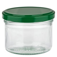 230 ml cilinderglas + BasicSeal deksel groen UN.. 230 ml cilinderglas + BasicSeal deksel groen UN..