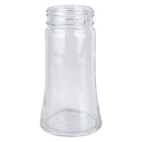 Specerijenglas, trapezevorm 95 ml met 41 mm schroefdraad, helder glas, zonder sluiting Specerijenglas, trapezevorm 95 ml met 41 mm schroefdraad, helder glas, zonder sluiting