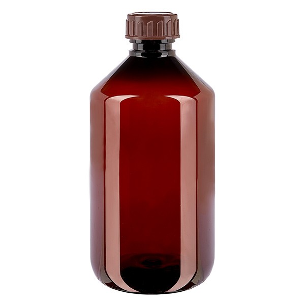 Bouteille PET 500ml avec bouchon marron Standard