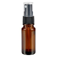 Bruin glazen flessen 10ml met zwart pompverstuiver Bruin glazen flessen 10ml met zwart pompverstuiver