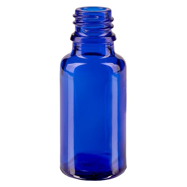 Flacon 20 ml DIN18 - verre bleu