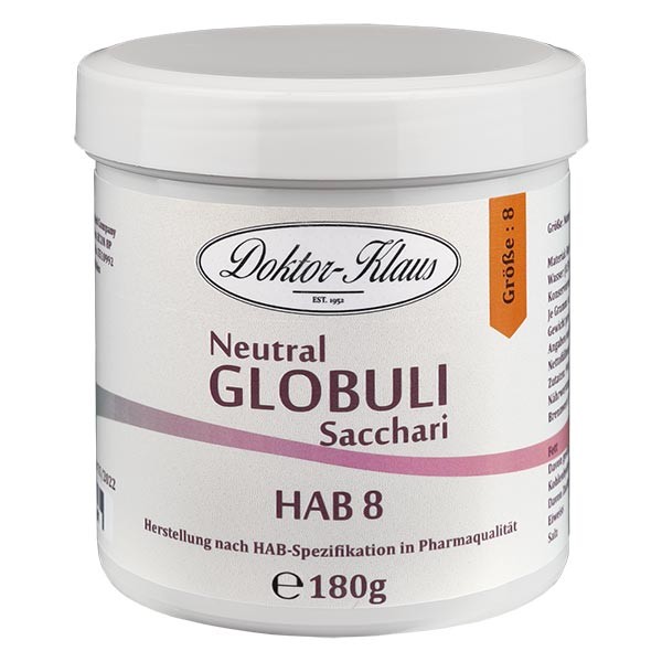 180g Neutral globuli HAB1 van 100% zuivere sacharose