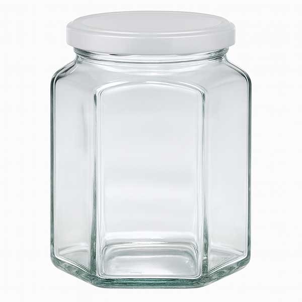 Hexaglas 288ml avec couvercle BasicSeal blanc UNiTWIST
