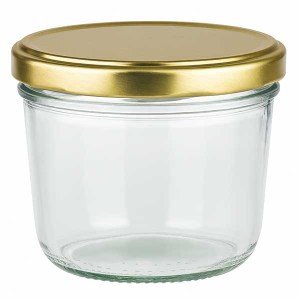 230ml trommelglas met BasicSeal deksel goud UNiTWIST