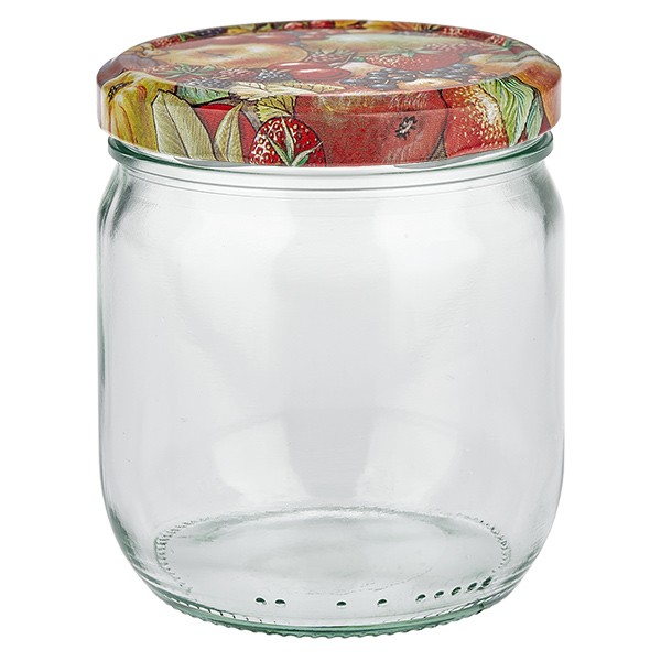 Twist-Off glazen potten lossen onderdelen 425 ml ronderand glas