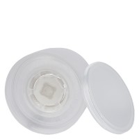 Schroefsluiting voor molen, transparant wit, maalwerk van acryl, maalgraad grof en fijn instelbaar Schroefsluiting voor molen, transparant wit, maalwerk van acryl, maalgraad grof en fijn instelbaar