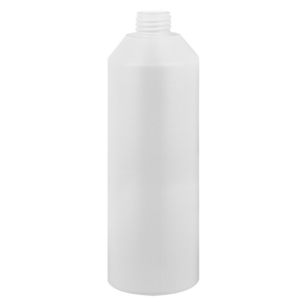 Flacon cylindrique en PET blanc 250 ml, S20x3, sans bouchon