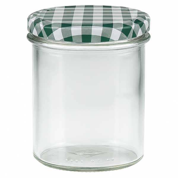 Verre plongeant 350ml + couvercle BasicSeal vert/blanc UNiTWiST