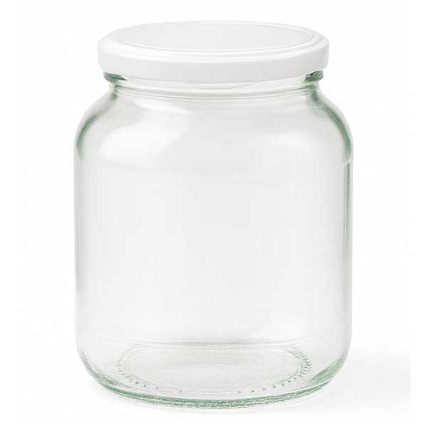 Verre ovale de 370ml avec couvercle BasicSeal argenté UNiTWIST