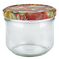260 ml trommelglas + BasicSeal deksel fruitdecor UNiTWiST 260 ml trommelglas + BasicSeal deksel fruitdecor UNiTWiST