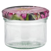 230ml cilinderglas + BasicSeal deksel Bloemdecoratie 230ml cilinderglas + BasicSeal deksel Bloemdecoratie