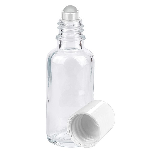 Glas deostick fles helder 30ml, lege deo roller (Roll On)