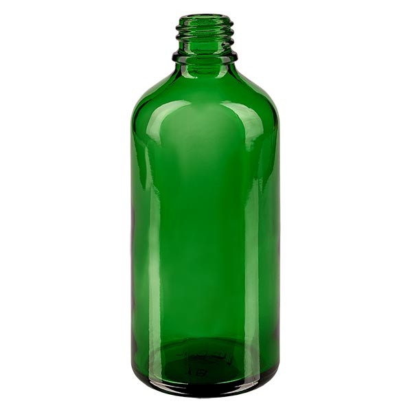 Groene glazen fles 100ml