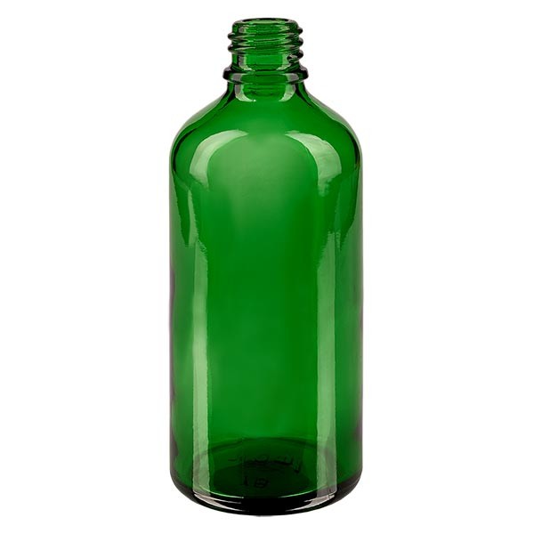 Flacon compte-gouttes vert 100 ml, DIN18