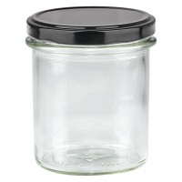 Verre renversé de 350ml avec couvercle BasicSeal noir UNiTWiST Verre renversé de 350ml avec couvercle BasicSeal noir UNiTWiST