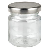 53ml verre rond avec couvercle BasicSeal argent UNiTWIST 53ml verre rond avec couvercle BasicSeal argent UNiTWIST